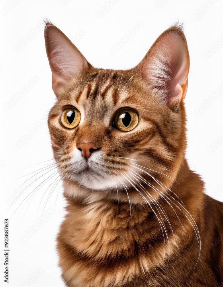 猫のポートレート(cat portrait on white background)
猫のポートレート(cat portrait on white background)