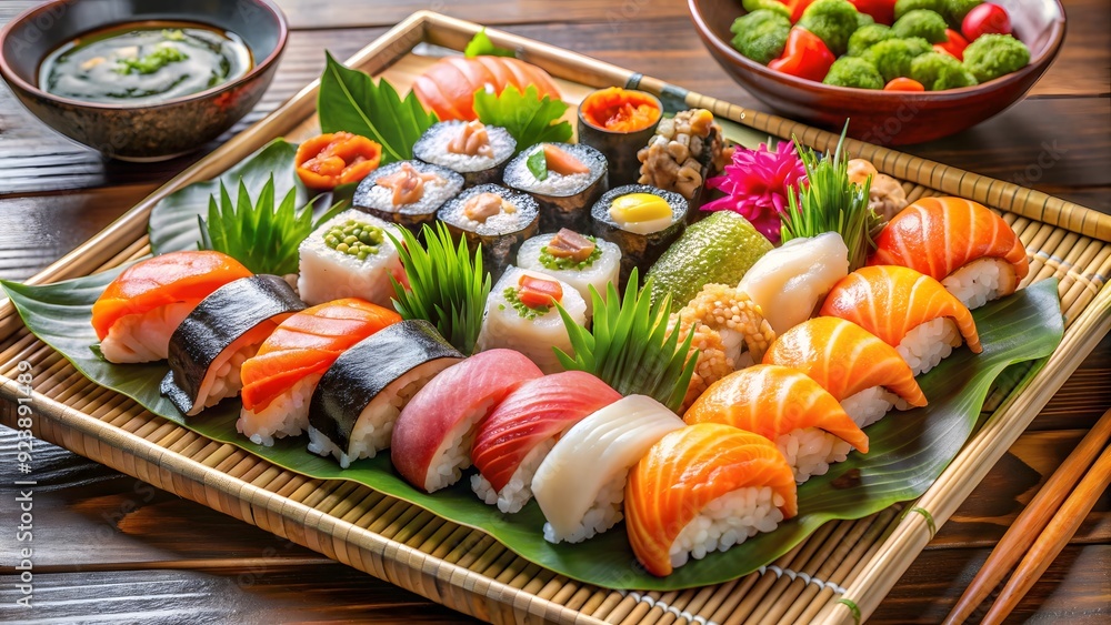 Japanese seafood sushi set Japanese seafood sushi set