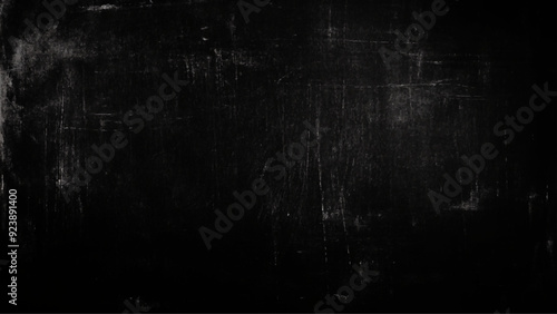 Scary dark wall, low light black concrete cement texture for background,  Black brick wall for background