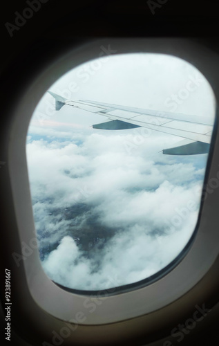 Himmel, Flugzeug, Fensterplatz, Wolken