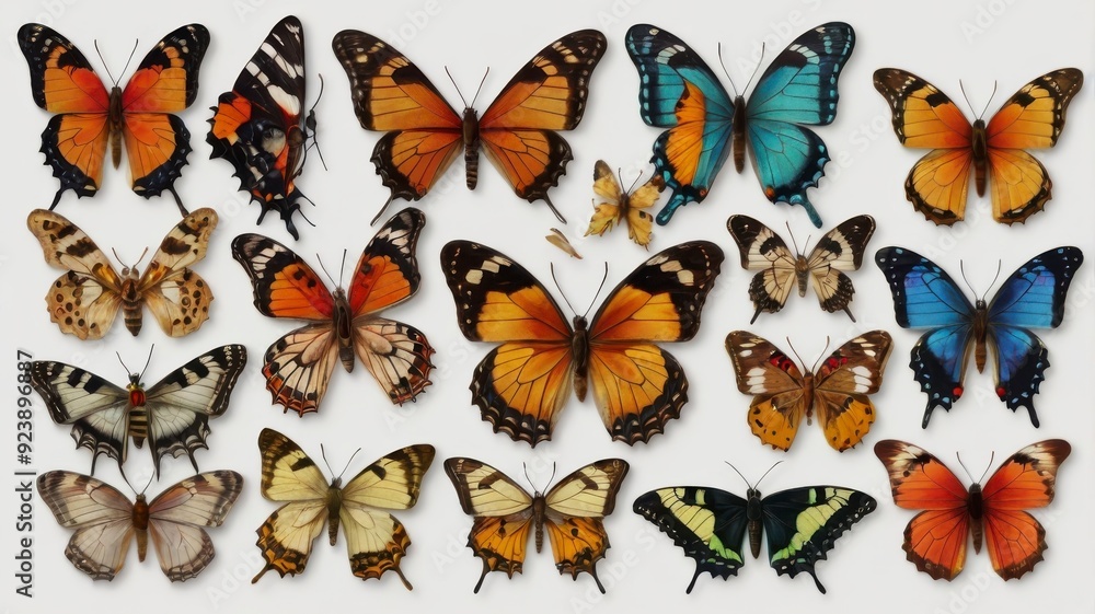 Butterfly clipart bundle PNG white background Butterfly clipart bundle PNG white background