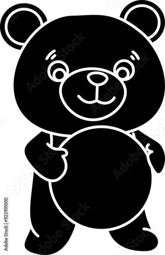Cute bear vector illustration