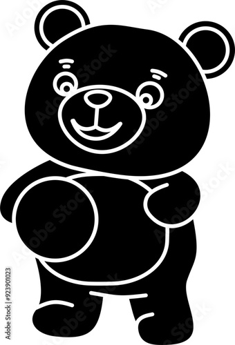Cute bear vector illustration