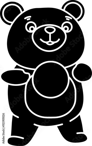 Cute bear vector illustration