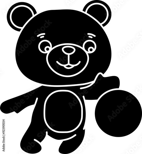 Cute bear vector illustration