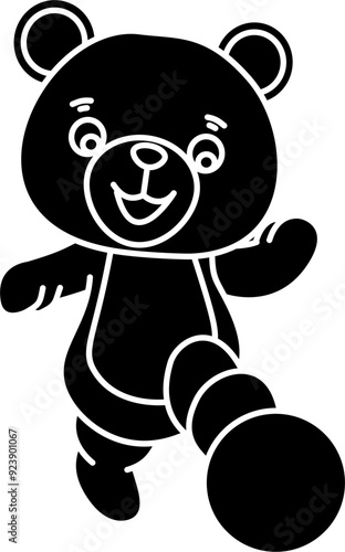 Cute bear vector illustration