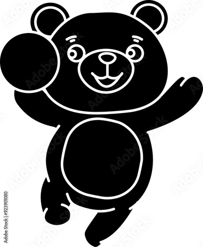 Cute bear vector illustration