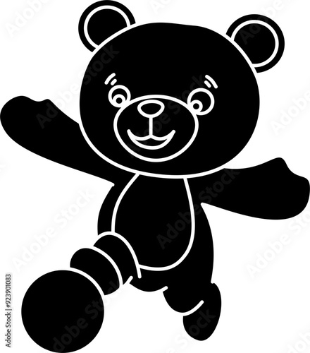 Cute bear vector illustration