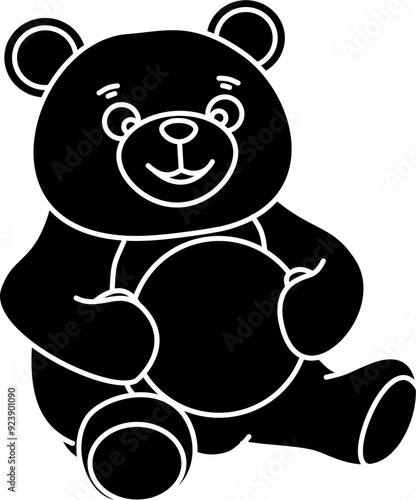 Cute bear vector illustration