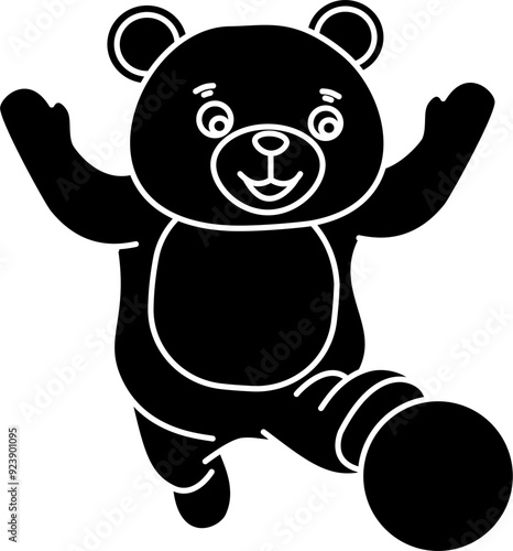 Cute bear vector illustration