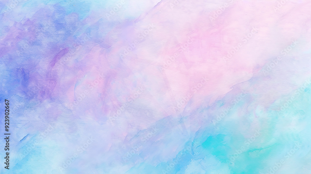 Fototapeta premium Vibrant Color Gradient Rendering Showcases a Dreamy Watercolor Texture Background, Perfect for Creative Design Concepts and Artistic Expressions