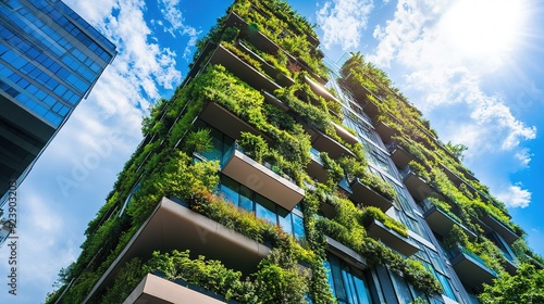 Green Building Technologies: Sustainable Architecture, green building technologies with an image depicting energy-efficient buildings, green roofs, and passive design strategies