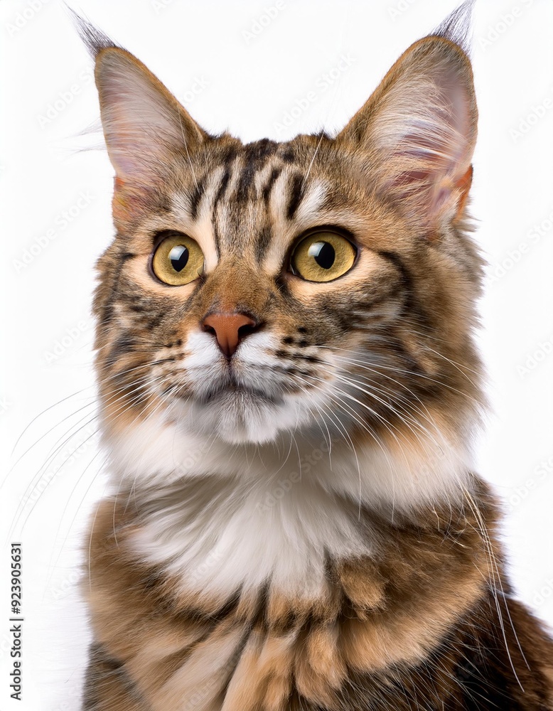 猫のポートレート(cat portrait on white background)
猫のポートレート(cat portrait on white background)
