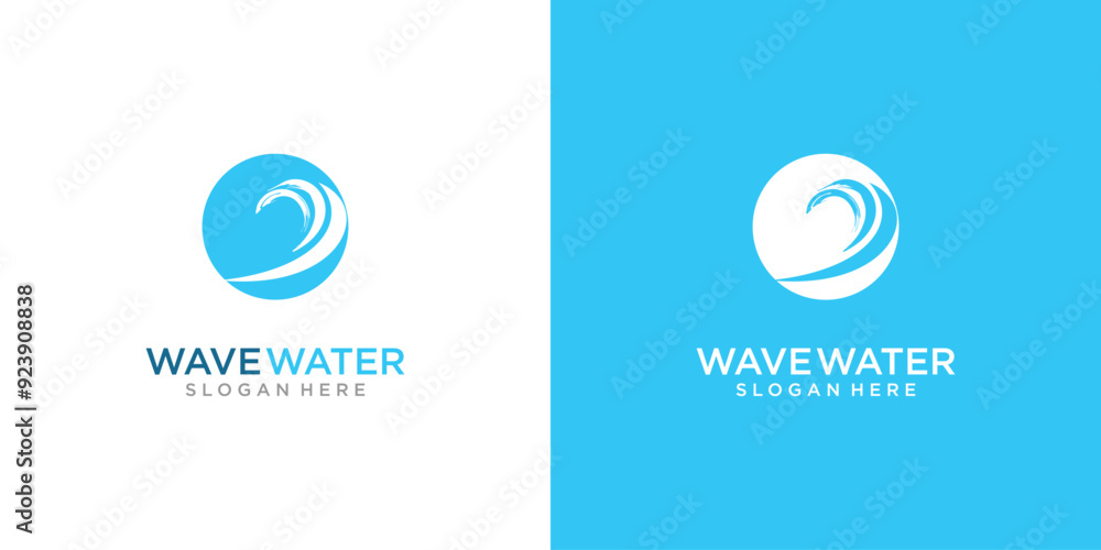 Creative wave water logo design with modern concept premium vector Creative wave water logo design with modern concept premium vector
