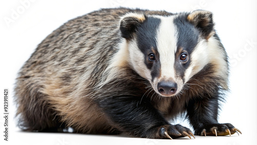 Forest badger, cutout, transparent background, png, forest, fur, advertisement, banner, poster, animal, forest 