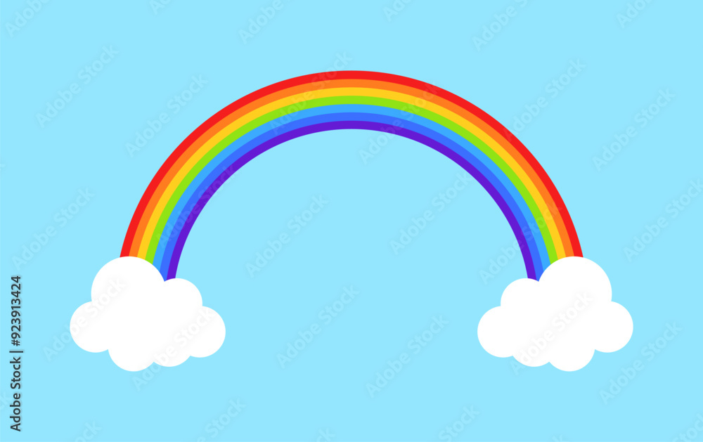 Rainbow icon. Flat style. Vector icon. Rainbow icon. Flat style. Vector icon.