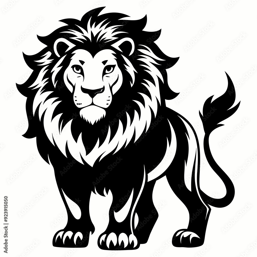 Fototapeta premium lion head vector