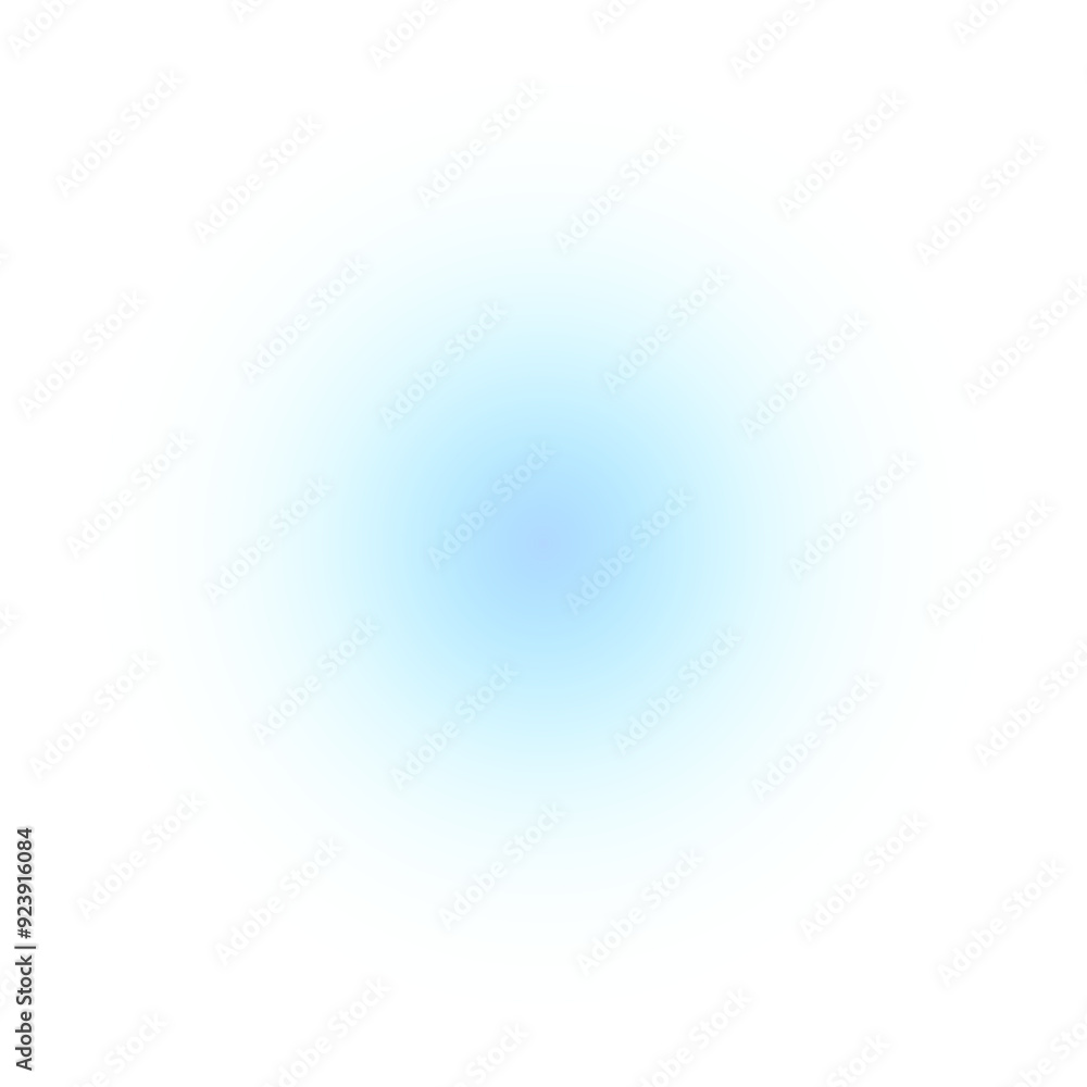 Fototapeta premium Blue gradient circle blur glowing light