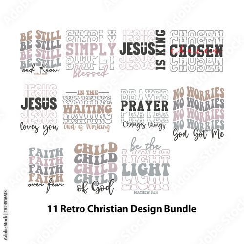 11 Retro Christian Design Bundle