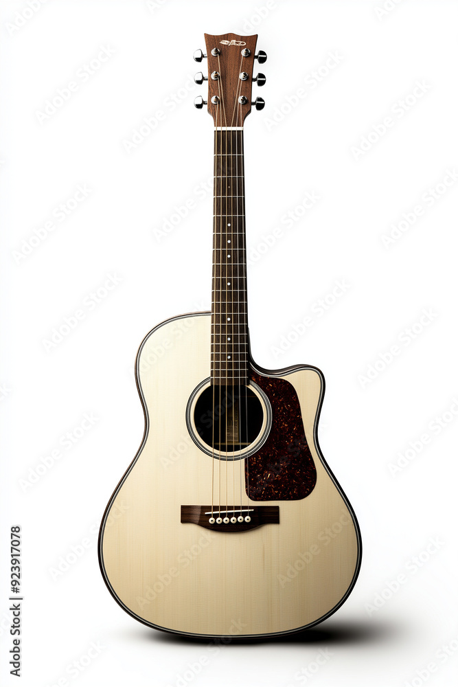 Obraz premium a custom built acoustic guitar. generative ai