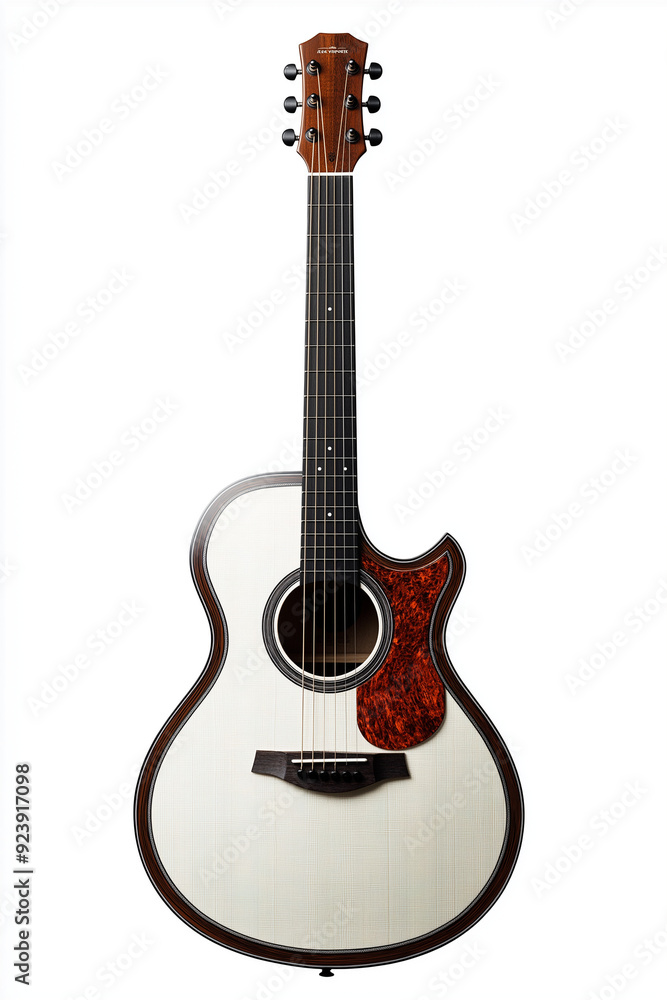 Fototapeta premium a custom built acoustic guitar. generative ai