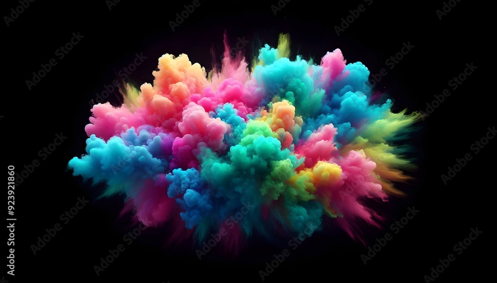 a soft explosion of colorful smoke and clouds. Wisps of smoke dissipate into the background , Diwali celebration a soft explosion of colorful smoke and clouds. Wisps of smoke dissipate into the background , Diwali celebration