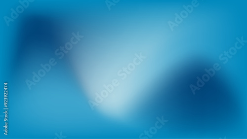 blue wavy soft gradient pastel colors sof curves and design in vector mesh