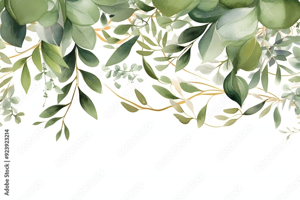 Olive branch with leaves isolated on white background Olive branch with leaves isolated on white background