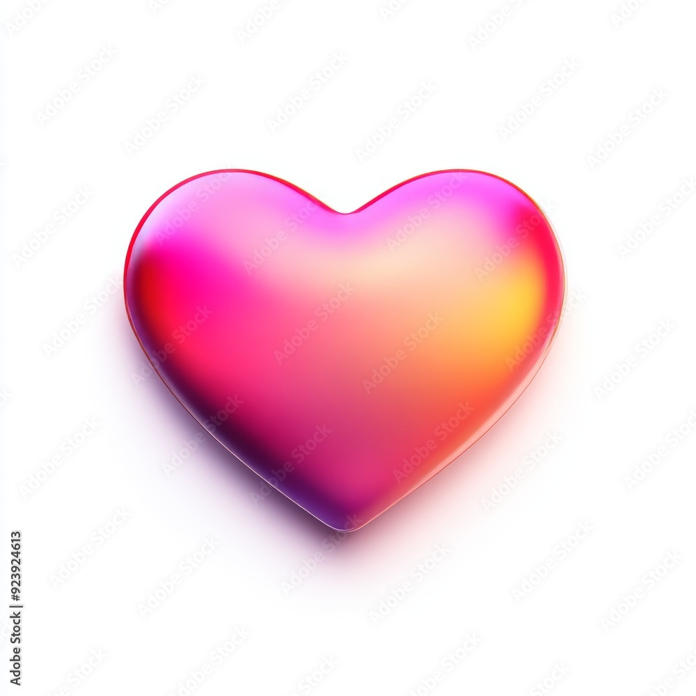 Heart emoji with a gradient from red to pink Heart emoji with a gradient from red to pink
