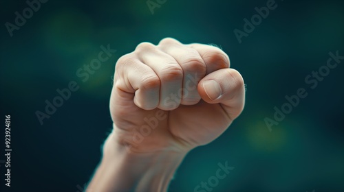 Close-up of a Clenched Fist in a Defiant Gesture