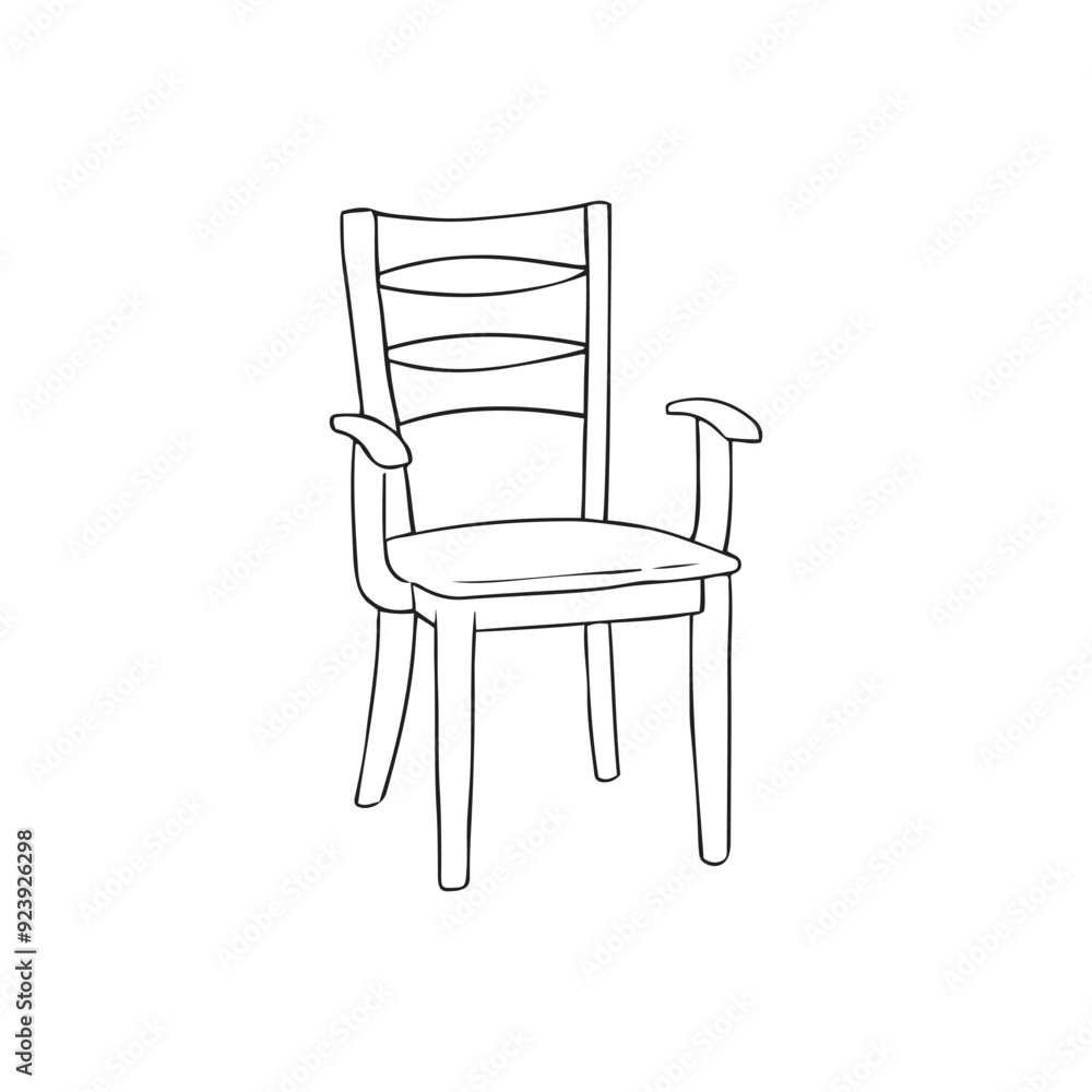 Hand Drawn Chair Drawing Illustration Hand Drawn Chair Drawing Illustration