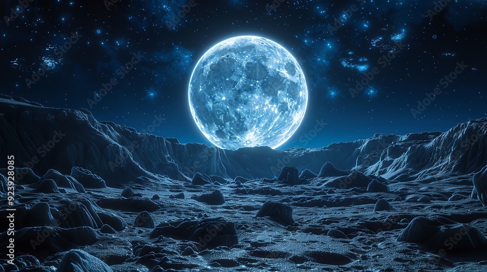 Fototapeta premium sky with moon