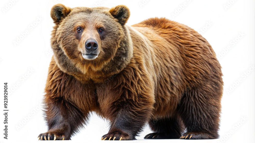 Fototapeta premium bear, brown, wild animal cut out on transparent background png