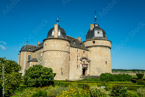 The Château de Lavaux-Sainte-Anne on a summer's day in Belgium