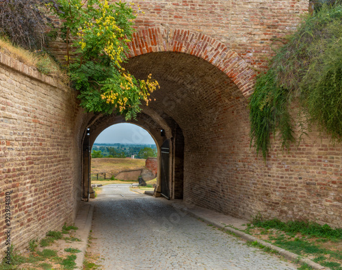 One of the many tunnels among the ruins of the Petrovaradin fortress in Novi Sad, Vojvodina, Serbia