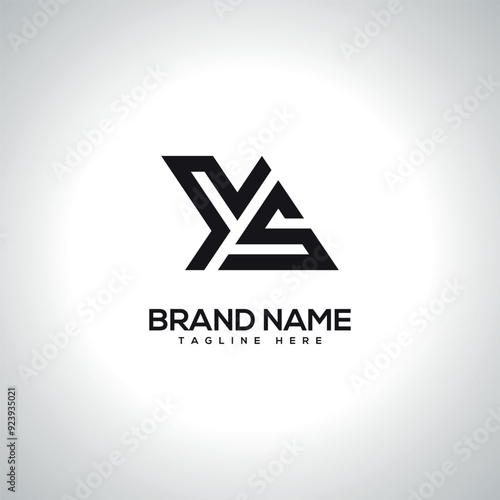 YS SY Abstract Monogram Letter Logo Design. Initial Vector Symbol.