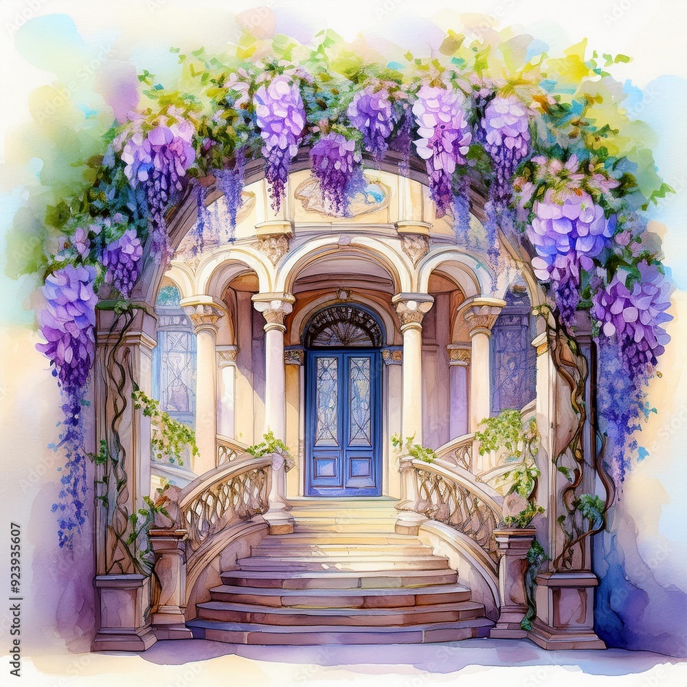 Naklejka premium Charming Wisteria