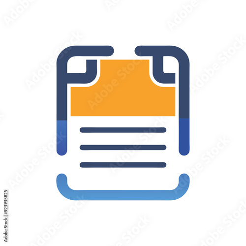 A document icon with lines for detailed information