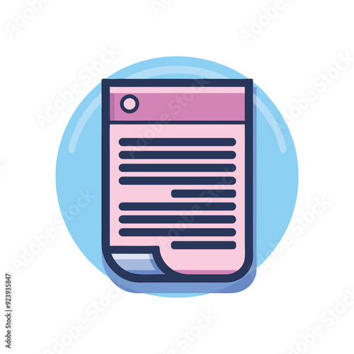 A document icon with lines for detailed information