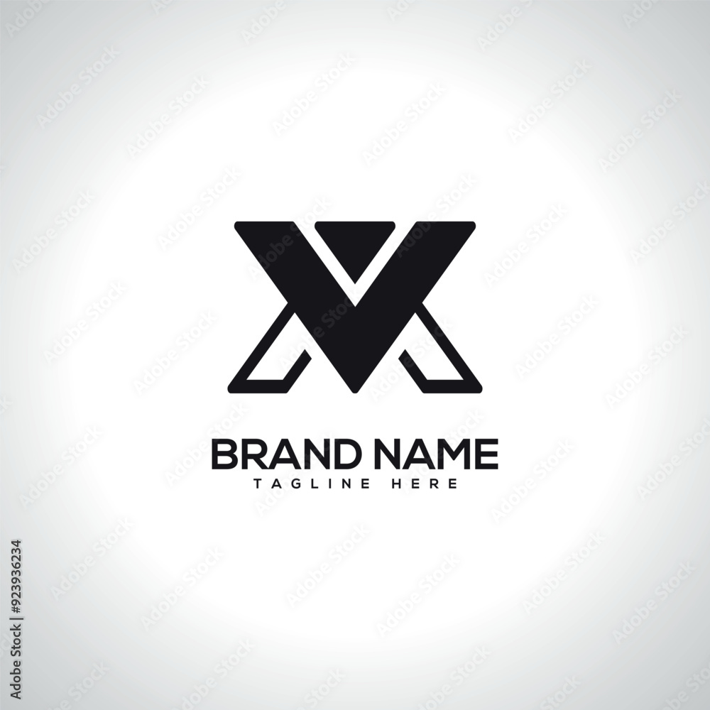 MV VM Abstract Monogram Letter Logo Design. Initial Vector Symbol. MV VM Abstract Monogram Letter Logo Design. Initial Vector Symbol.