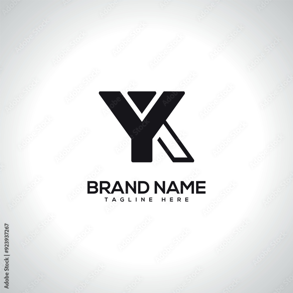 YK KY Abstract Monogram Letter Logo Design. Initial Vector Symbol. YK KY Abstract Monogram Letter Logo Design. Initial Vector Symbol.