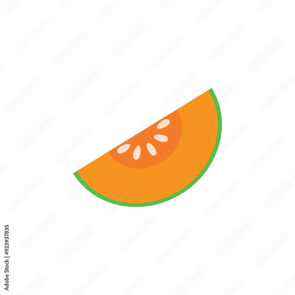 Melon vector. melon on white background. logo design. symbol. Melon vector. melon on white background. logo design. symbol.