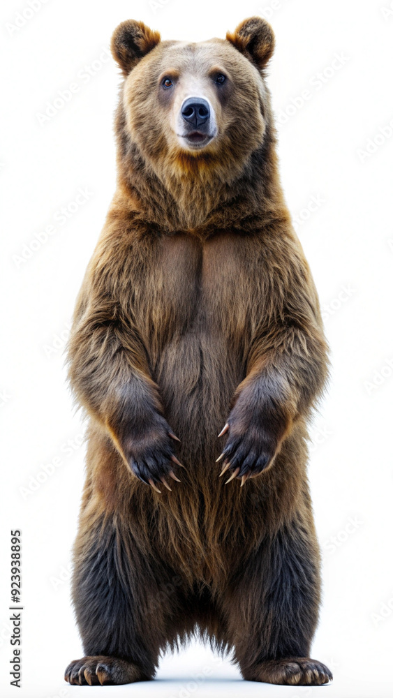 Fototapeta premium bear, brown, wild animal cut out on transparent background png
