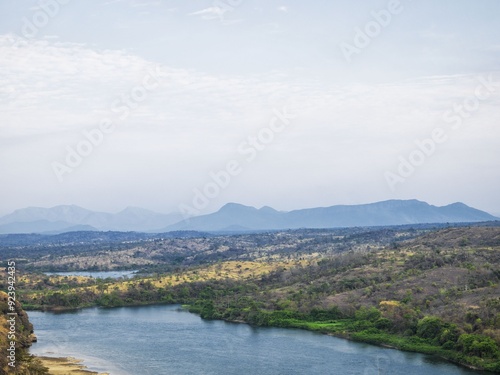 view of the river in the mountains Angola Africa