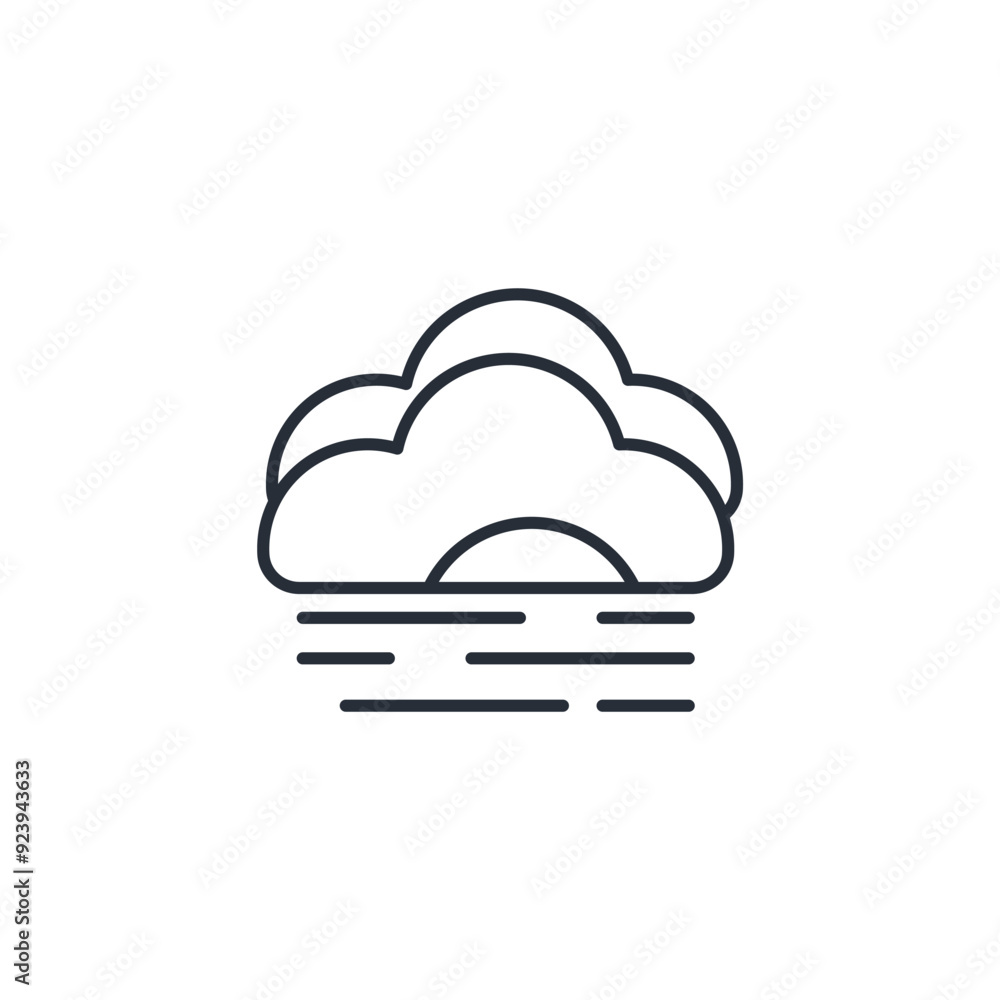 smog icon. vector.Editable stroke.linear style sign for use web design,logo.Symbol illustration. smog icon. vector.Editable stroke.linear style sign for use web design,logo.Symbol illustration.