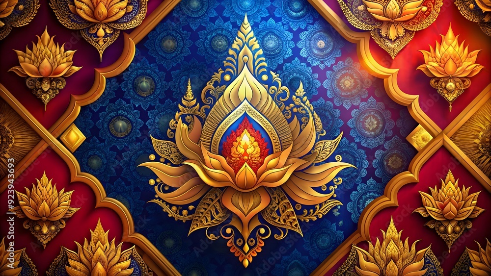 illustratuon Thai background AI generated illustratuon Thai background AI generated