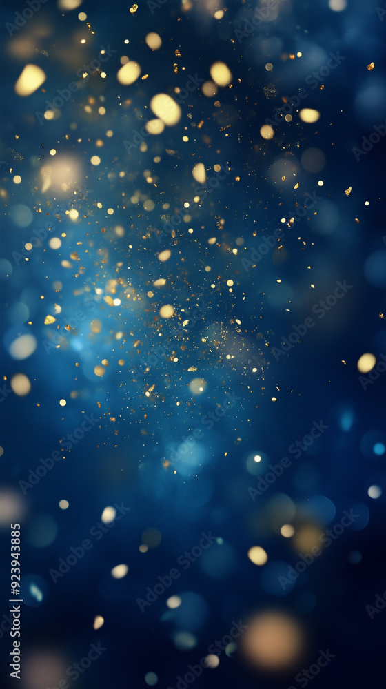 abstract dark blue background with gold particles, Christmas or new year background for smartphone, cellphone. Beautiful background for Christmas or New Year with copy space. Design for banner, greeti abstract dark blue background with gold particles, Christmas or new year background for smartphone, cellphone. Beautiful background for Christmas or New Year with copy space. Design for banner, greeti