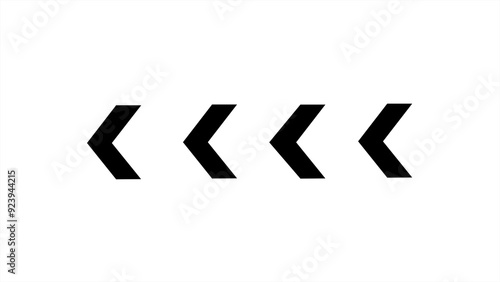 Left Way Arrow. Arrow Left Icon Design Illustration