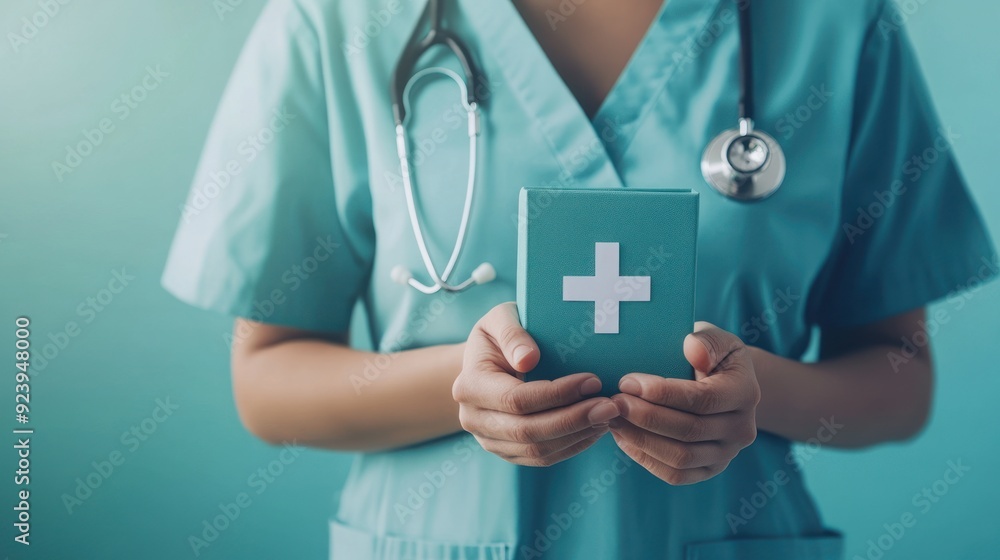 © Anak - Doctor holding a turquoise medical box with a white cross