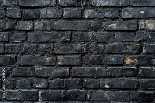 Wallpaper Mural Perfect black brick wall as background or wallpaper or texture , ai Torontodigital.ca